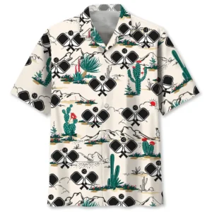Pickleball – Chemise hawaïenne désert