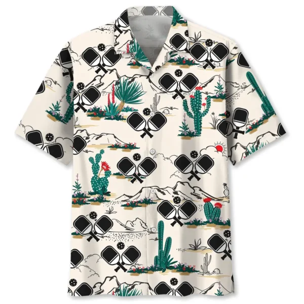 Pickleball – Chemise hawaïenne désert
