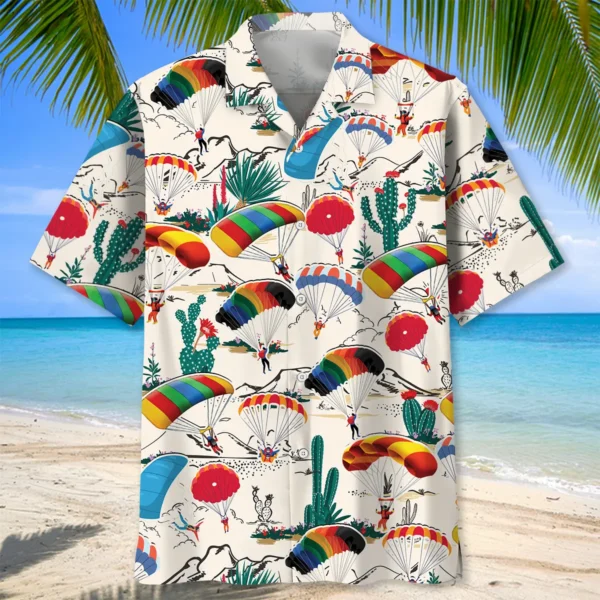 Parachutisme – Chemise hawaïenne désert – Image 2