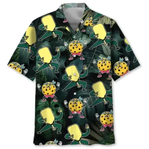 Pickleball – Chemise hawaïenne pickleball dansant drôle