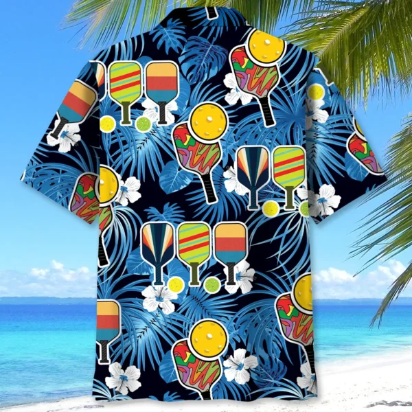 Pickleball – Chemise hawaïenne raquettes drôle – Image 2