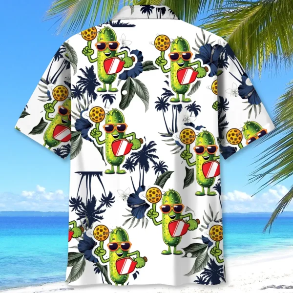 Pickleball – Chemise hawaïenne tropicale drôle – Image 2