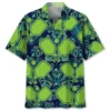 Pickleball – Chemise hawaïenne feuillage vert