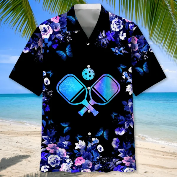 Pickleball – Chemise hawaïenne nature tropicale – Image 2
