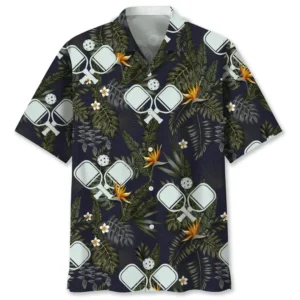 Pickleball – Chemise hawaïenne nature tropicale