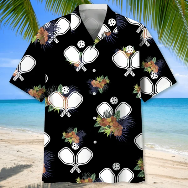 Pickleball – Chemise hawaïenne nature tropicale – Image 2