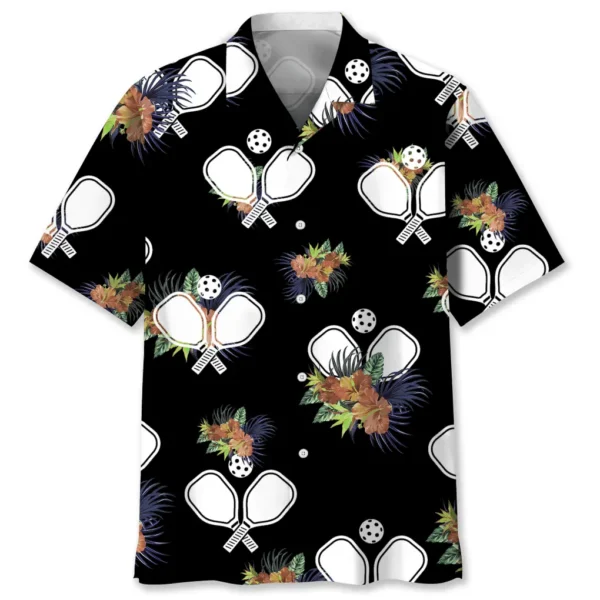Pickleball – Chemise hawaïenne nature tropicale