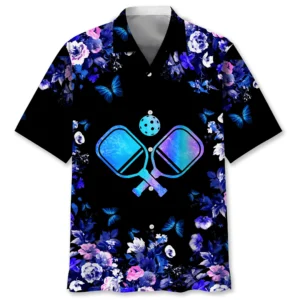 Pickleball – Chemise hawaïenne nature tropicale