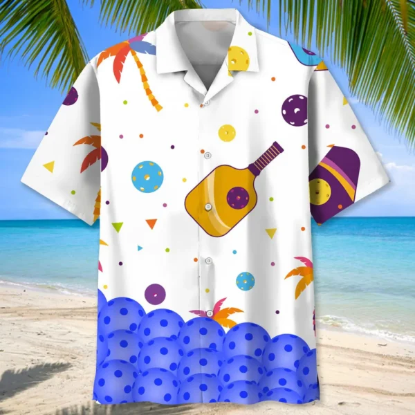Pickleball – Chemise hawaïenne pour passionnés – Image 2