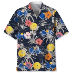 Pickleball – Chemise hawaïenne nature