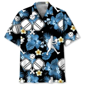 Pickleball – Chemise hawaïenne nature