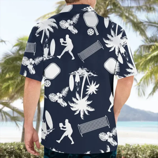 Pickleball – Chemise hawaïenne blanche "Play" – Image 2