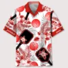Pickleball – Chemise hawaïenne rouge