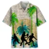Pickleball – Chemise hawaïenne vintage arbre