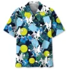 Pickleball – Chemise hawaïenne tropicale