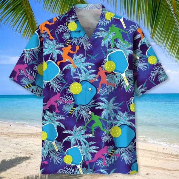 Pickleball – Chemise hawaïenne tropicale – Image 2