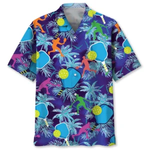Pickleball – Chemise hawaïenne tropicale