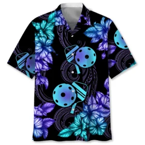Pickleball – Chemise hawaïenne tropicale