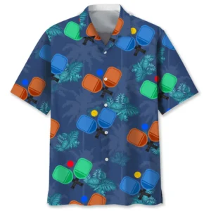 Pickleball – Chemise hawaïenne tropicale