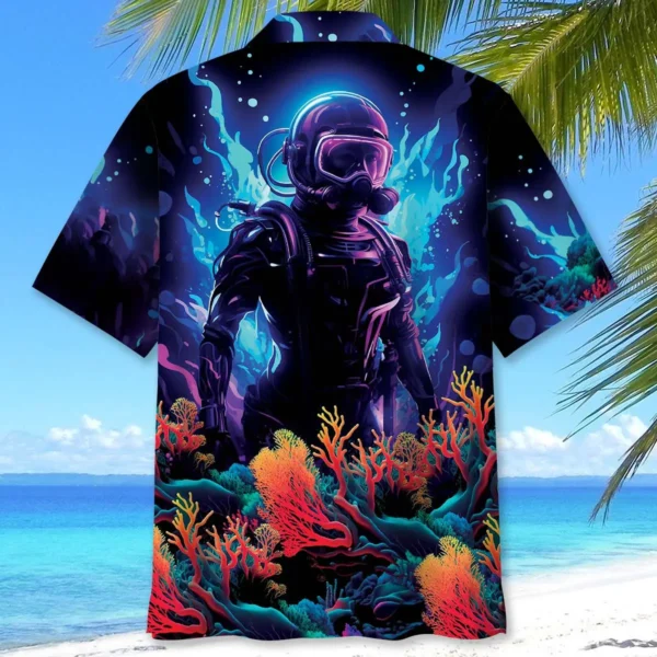 Plongée – Chemise hawaïenne artistique – Image 2