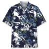 Plongée – Chemise hawaïenne nature bleue