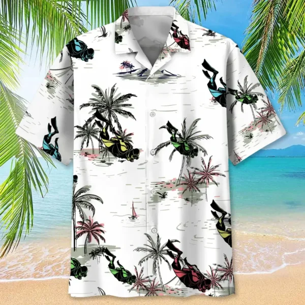 Plongée – Chemise hawaïenne noix de coco – Image 2