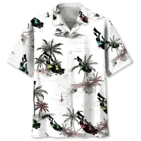 Plongée – Chemise hawaïenne noix de coco