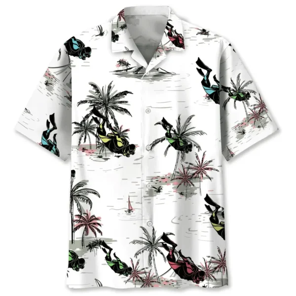 Plongée – Chemise hawaïenne noix de coco
