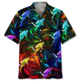 Plongée – Chemise hawaïenne colorée