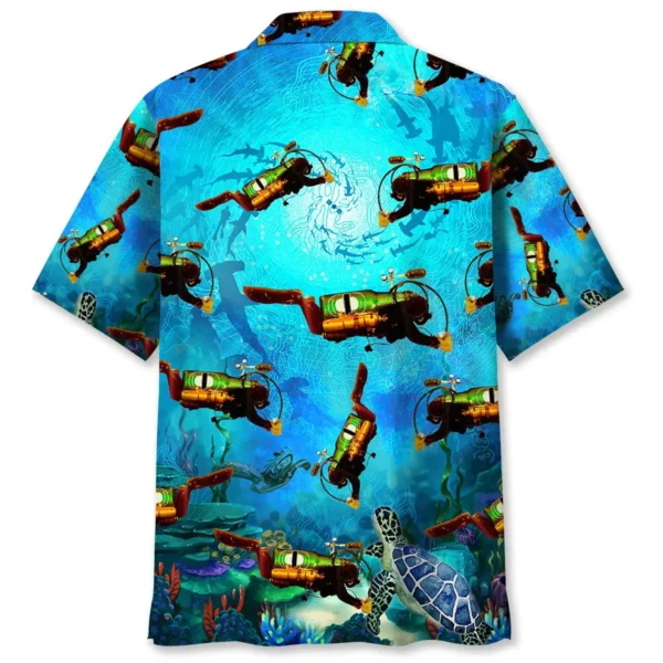 Plongée – Chemise hawaïenne créatures marines – Image 2