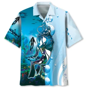 Plongée – Chemise hawaïenne exploration océanique