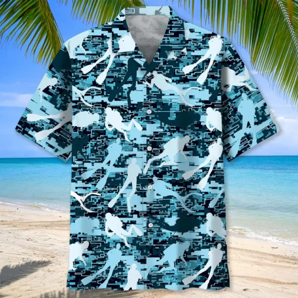 Plongée – Chemise hawaïenne camouflage intense – Image 2