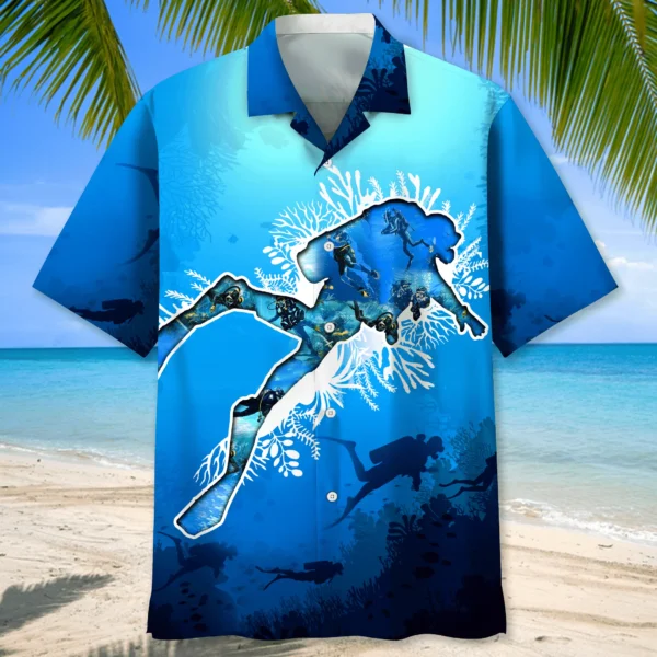 Plongée – Chemise hawaïenne plage exotique – Image 2