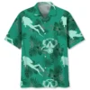 Plongée – Chemise hawaïenne vert Kelly