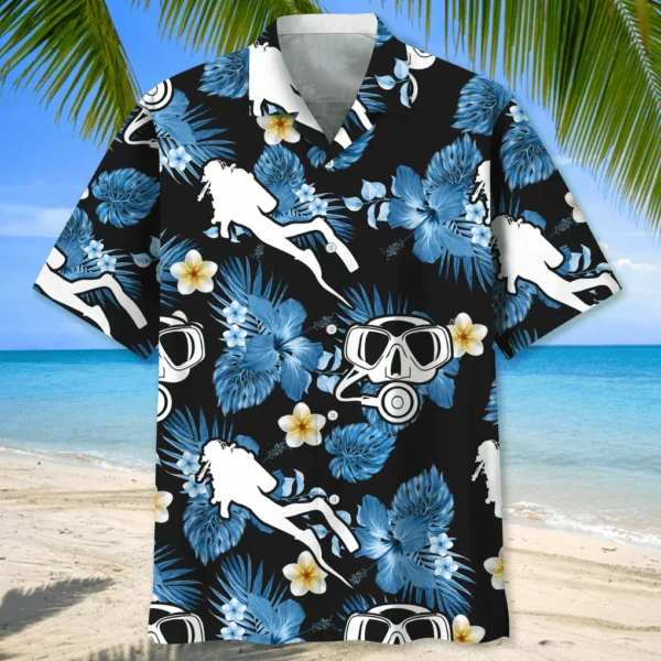 Plongée – Chemise hawaïenne nature – Image 2