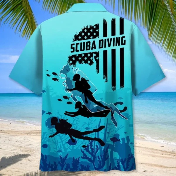 Plongée – Chemise hawaïenne océan – Image 2