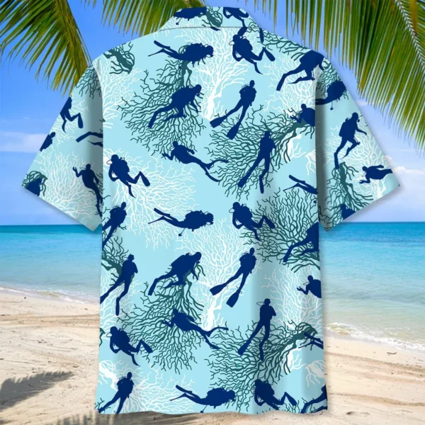 Plongée – Chemise hawaïenne lumière d’océan – Image 2