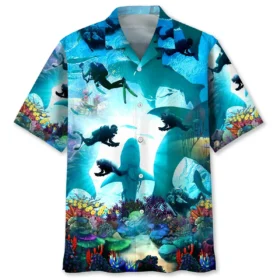 Plongée – Chemise hawaïenne requin