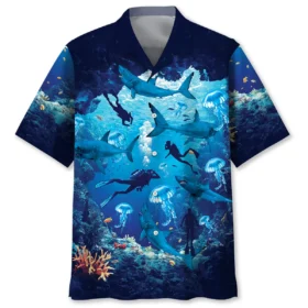 Plongée – Chemise hawaïenne requin