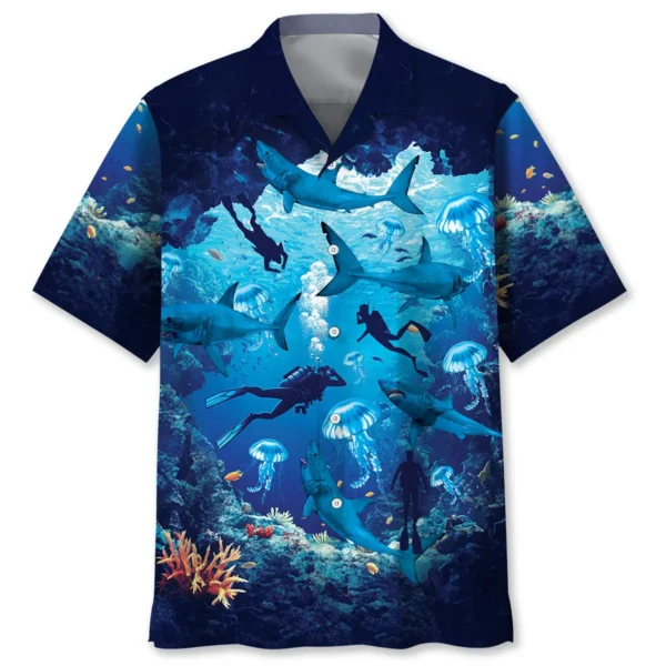 Plongée – Chemise hawaïenne requin