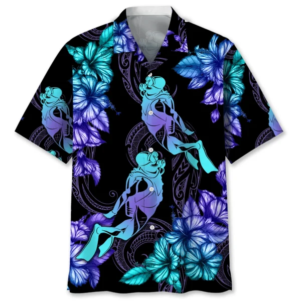 Plongée – Chemise hawaïenne tropicale stylée
