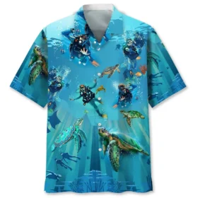 Plongée – Chemise hawaïenne tortue