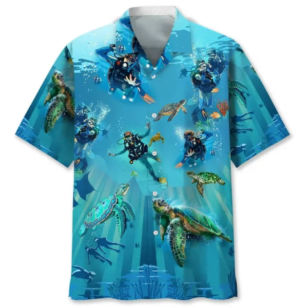 Plongée – Chemise hawaïenne tortue