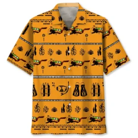 Plongée – Chemise hawaïenne vintage outils