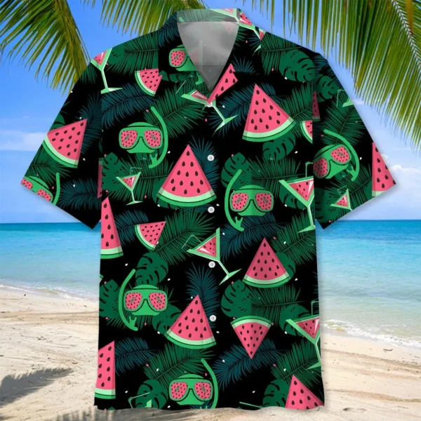 Plongée – Chemise hawaïenne pastèque – Image 2