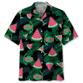 Plongée – Chemise hawaïenne pastèque