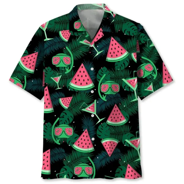 Plongée – Chemise hawaïenne pastèque