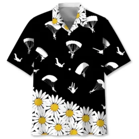Parachutisme – Chemise hawaïenne marguerite