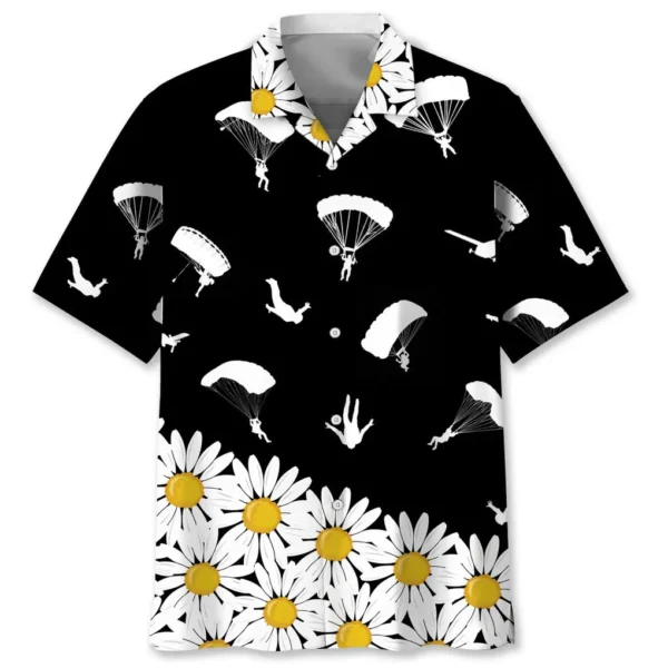 Parachutisme – Chemise hawaïenne marguerite