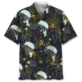 Parachutisme – Chemise hawaïenne nature tropicale